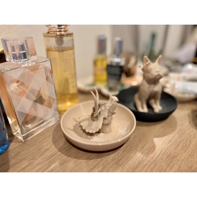 Ring Holder Dish| Bulldog or Triceratops Figurine|Rings Bracelets Organizer| Jewelry Ring Holder| Vanity Organizer|3D printed| Holiday Gift| - image6
